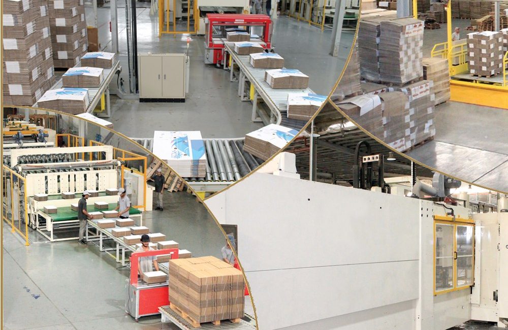 Corrugator production line at the Al Rabeh Pack plant in Jeddah
